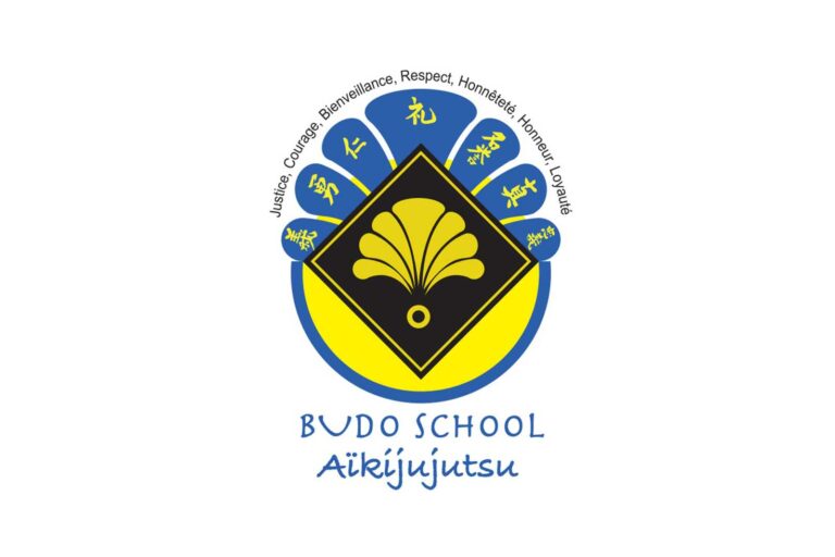 Le logo de la Budo School, l'école pour apprendre l'Aikijutsu Seneffe