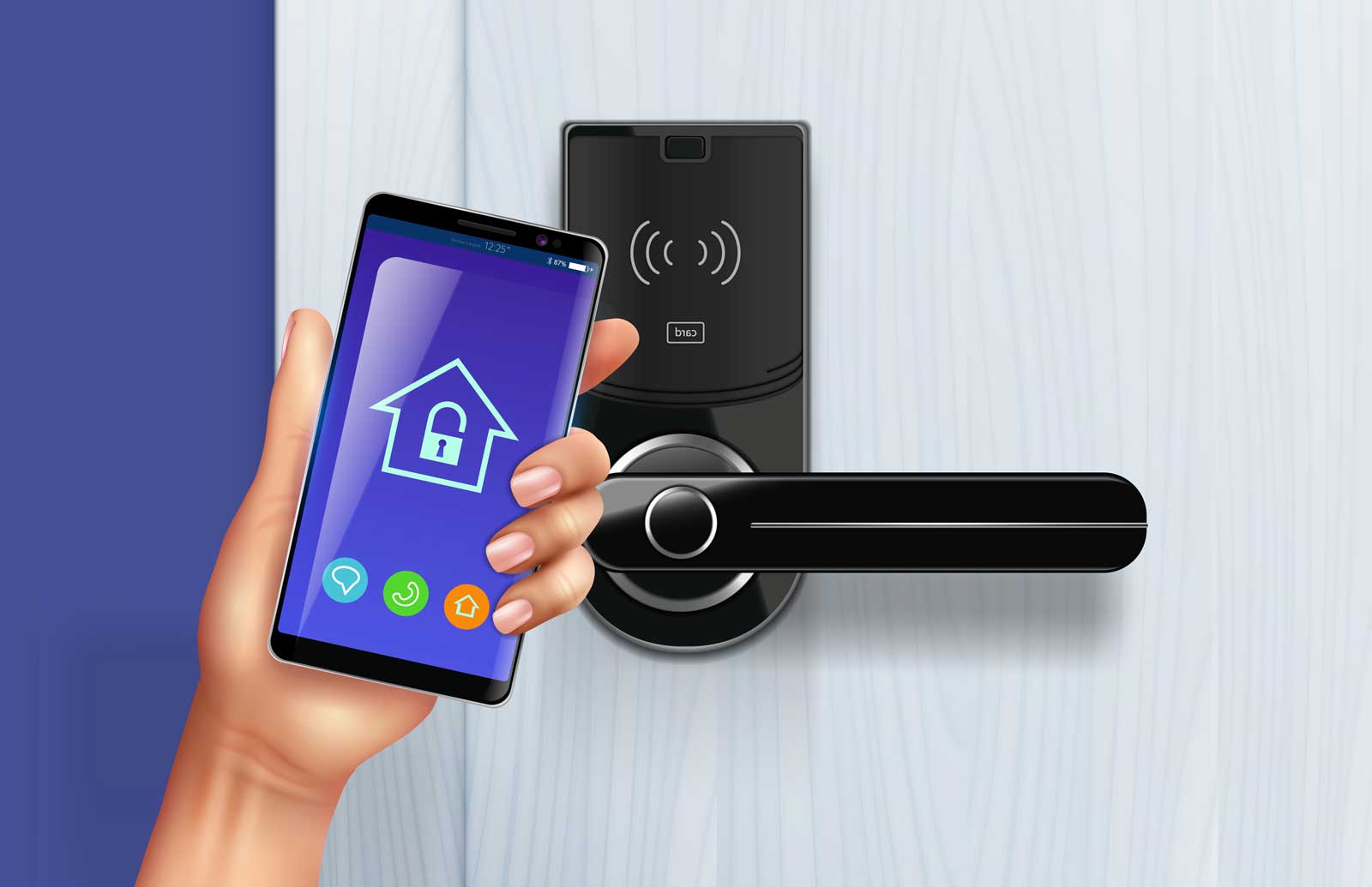 serrure connectée avec smartphone