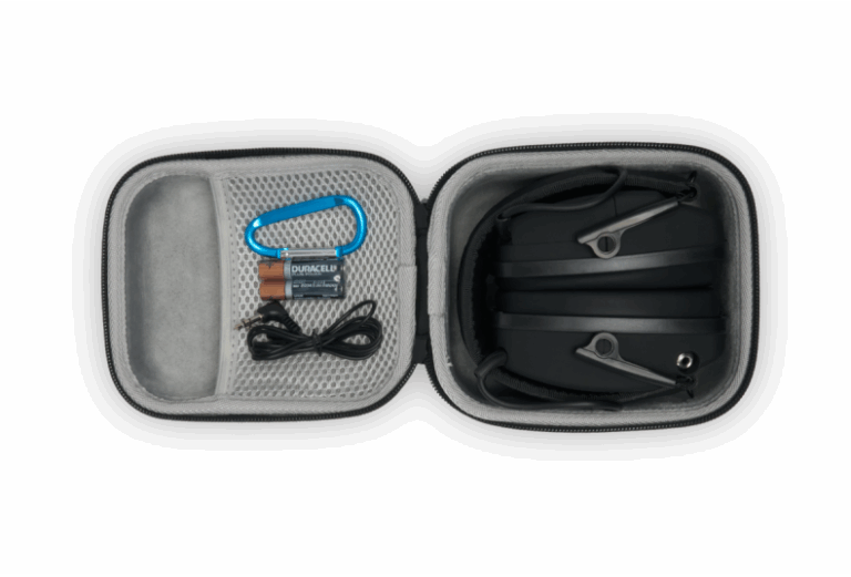 casque antibruit songuard atlas defense dans sa protection de transport