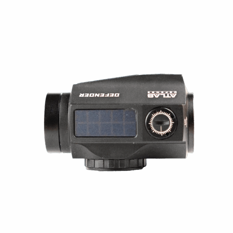 red dot defender sur fond blanc