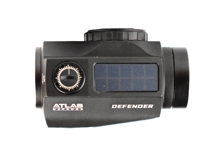 red dot defender sur fond blanc