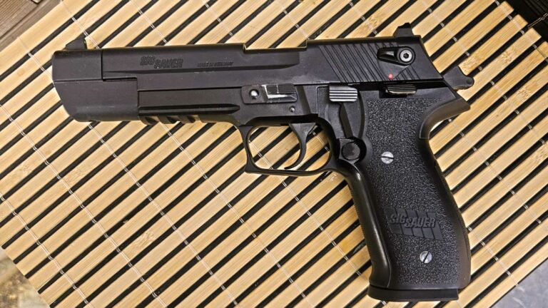 sig sauer mosquito sport sur fond boisé